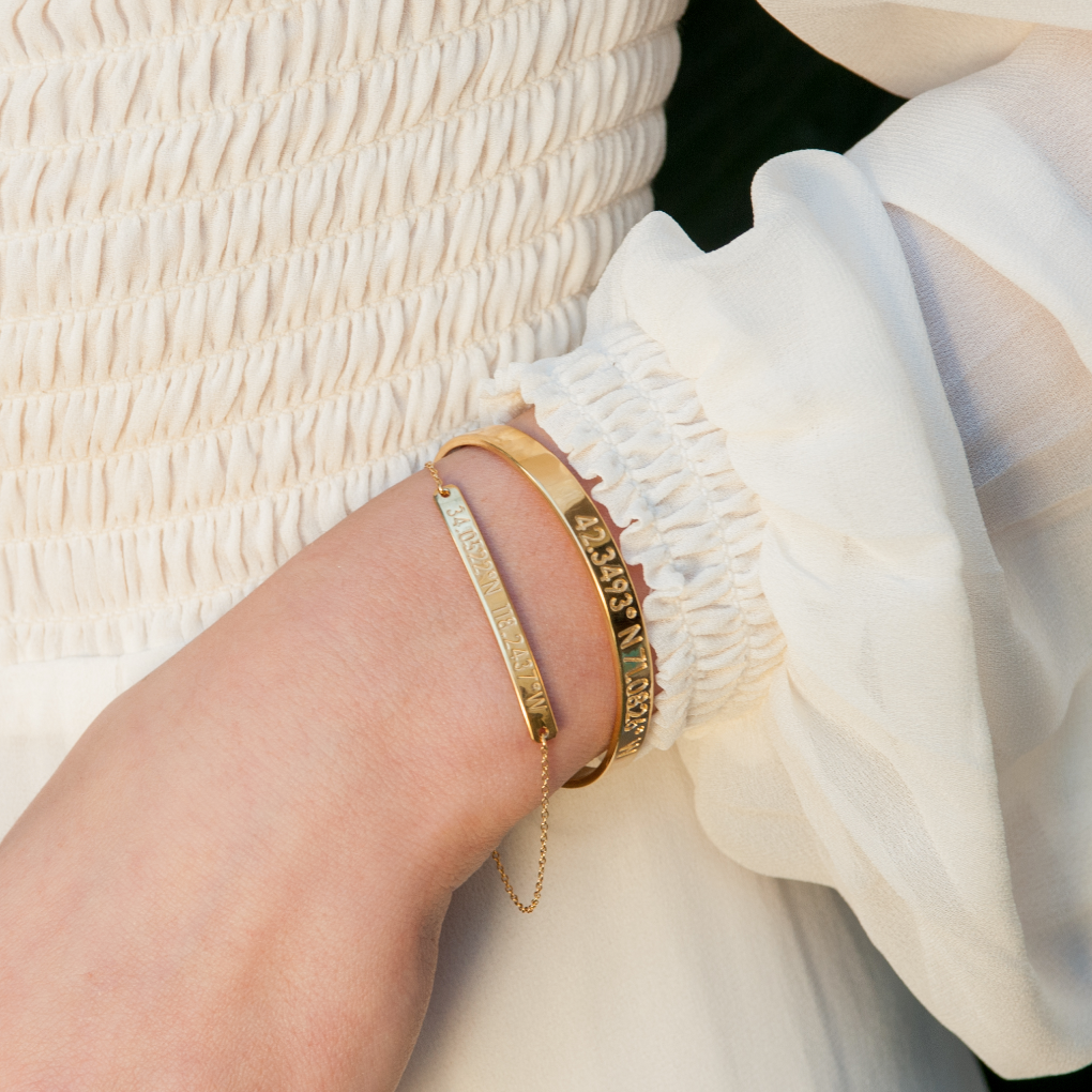 Coordinates Bracelets buy – Custom coordinate bracelets for meaningful ...